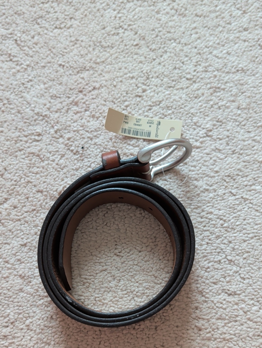 NWT Madewell Perfect Leather Belt Size M